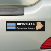 Flagge von Botswana + Autoaufkleber Karte (Auf Auto)