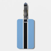 Flagge von Botswana-Gepäckanhänger mit Lederband Gepäckanhänger (Rückseite vertikal)