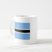 Flagge von Botswana Kaffeetasse (Vorderseite Links)