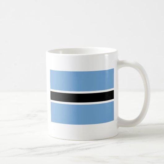 Flagge von Botswana Kaffeetasse (Rechts)