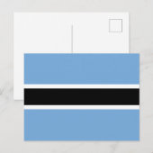 Flagge von Botswana Postkarte (Vorne/Hinten)