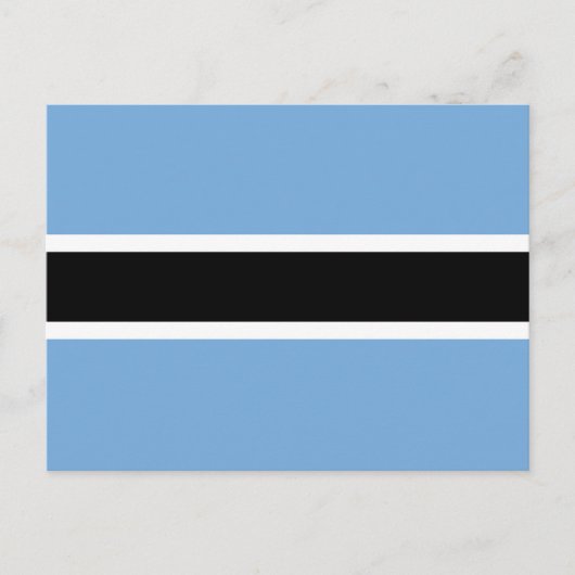 Flagge von Botswana Postkarte (Vorderseite)