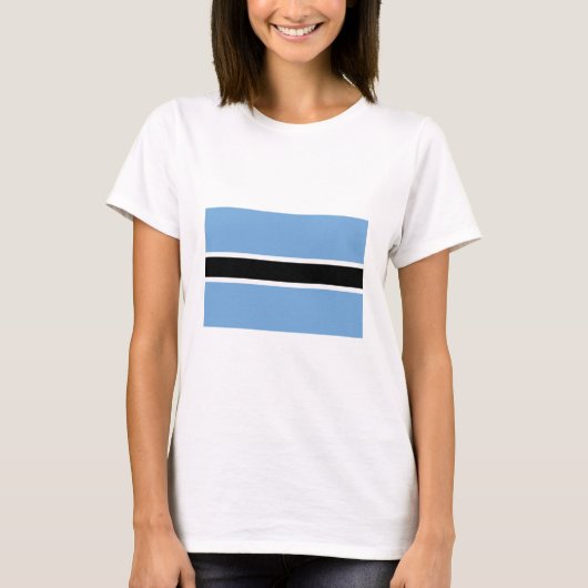 Flagge von Botswana T-Shirt (Vorderseite)