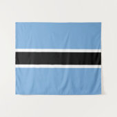 Flagge von Botswana Wandteppich (Vorderseite (Horizontal))