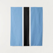 Flagge von Botswana Wandteppich (Vorderseite)