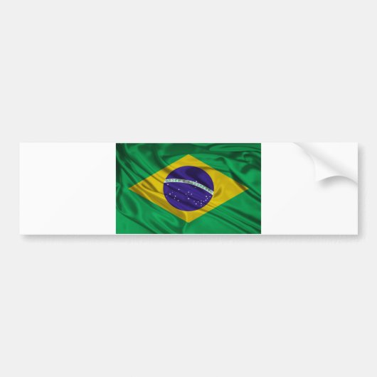 Flagge von Brasilien Autoaufkleber (Vorne)