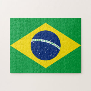 Flagge von Brasilien, brasilianisch Puzzle