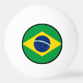 Flagge von Brasilien, brasilianisch Tischtennisball (Rückseite)