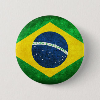 Flagge von Brasilien Button