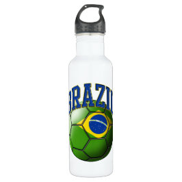 Flagge von Brasilien Fußball Ball Liberty Bo Trinkflasche
