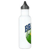 Flagge von Brasilien Fußball Ball Liberty Bo Trinkflasche (Links)