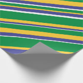 Flagge von Brasilien Inspiriert Muster für farbige Geschenkpapier (Ecke)