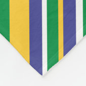 Flagge von Brasilien inspirierte farbiges Fleecedecke (Ecke)