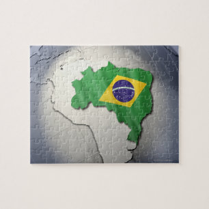 Flagge von Brasilien Puzzle
