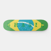 Flagge von Brasilien Skateboard (Horizontal)