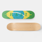 Flagge von Brasilien Skateboard (Horizontal)