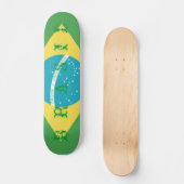 Flagge von Brasilien Skateboard (Vorderseite)