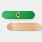 Flagge von Brasilien Skateboard (Horizontal)