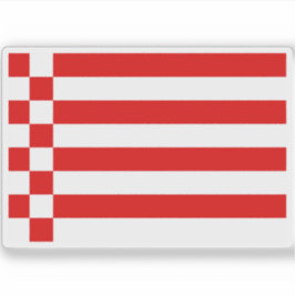 Flagge von Bremen, Stadt und Staat, Deutschland Aufkleber