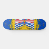 Flagge von British Columbia - CND Skateboard (Horizontal)