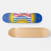 Flagge von British Columbia - CND Skateboard (Horizontal)