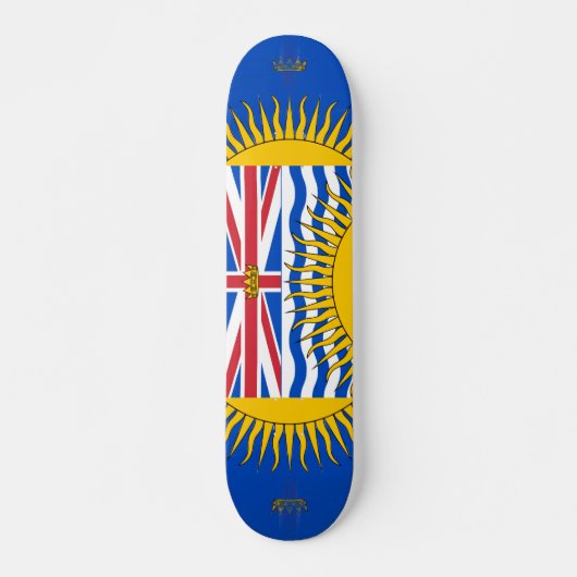 Flagge von British Columbia - CND Skateboard (Vorne)
