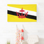 Flagge von Brunei Banner (Insitu)