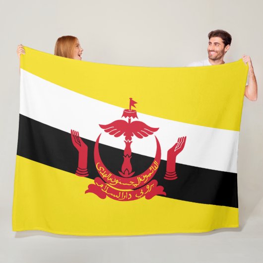Flagge von Brunei Fleecedecke (Beispiel)