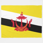 Flagge von Brunei Fleecedecke (Vorderseite (Horizontal))