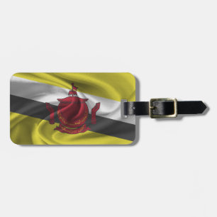 Flagge von Brunei Gepäckanhänger