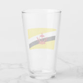 Flagge von Brunei Glas (Rückseite)
