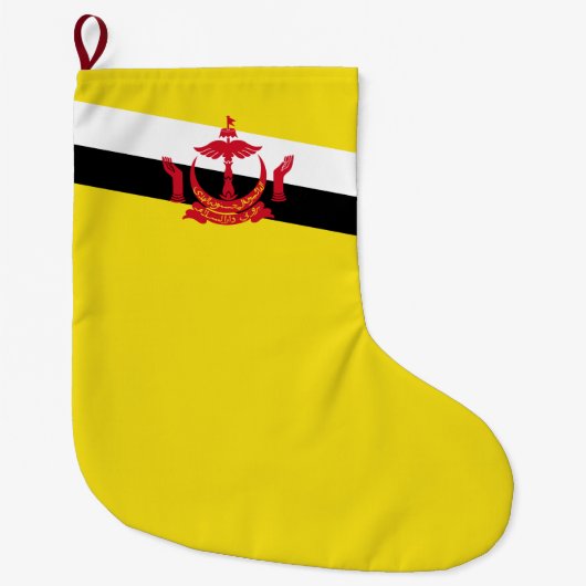 Flagge von Brunei Großer Weihnachtsstrumpf (Vorderseite)