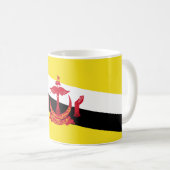 Flagge von Brunei Kaffeetasse (VorderseiteRechts)