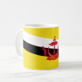 Flagge von Brunei Kaffeetasse (Vorderseite Links)