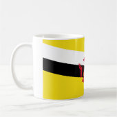 Flagge von Brunei Kaffeetasse (Links)