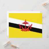 Flagge von Brunei Karte (Vorderseite/Rückseite Beispiel)
