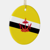 Flagge von Brunei Keramik Ornament (Rechts)