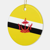 Flagge von Brunei Keramik Ornament (Links)