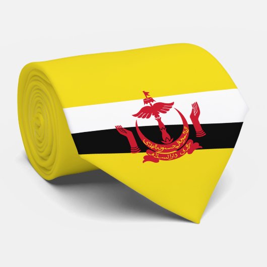 Flagge von Brunei Krawatte (Gerollt)