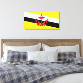 Flagge von Brunei Leinwanddruck (Insitu (Schlafzimmer))
