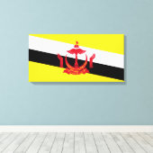 Flagge von Brunei Leinwanddruck (Insitu (Holzboden))