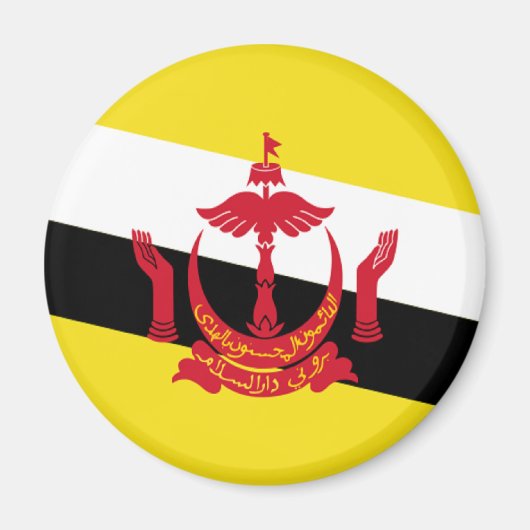 Flagge von Brunei Magnet (Vorne)
