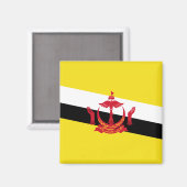 Flagge von Brunei Magnet (Vorderseite/Rückseite)