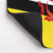 Flagge von Brunei Mousepad (Ecke)