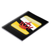 Flagge von Brunei Notizblock (Linke Seite)