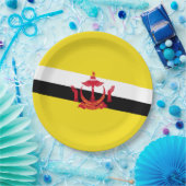 Flagge von Brunei Pappteller (Party)