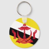 Flagge von Brunei Schlüsselanhänger (Rückseite)