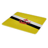 Flagge von Brunei Schneidebrett (Ecke)