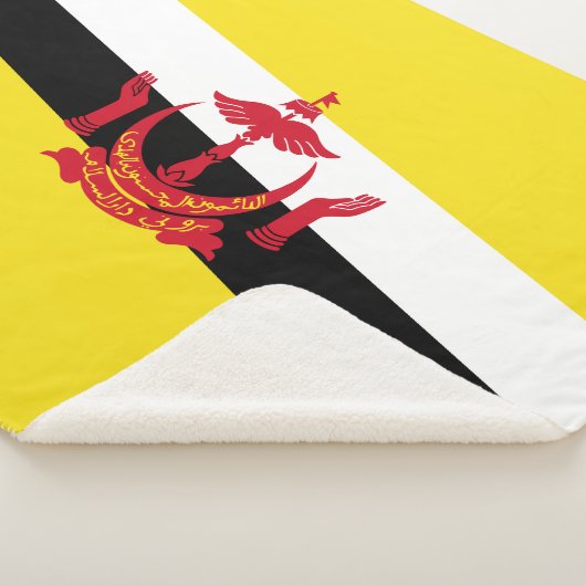Flagge von Brunei Sherpadecke (3/4)