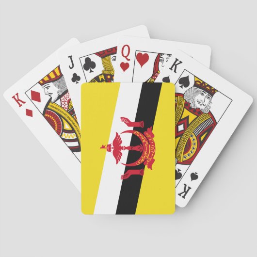 Flagge von Brunei Spielkarten (Rückseite)